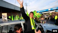 El presidente de Ecuador, Rafael Correa es el favorito en estos comicios electorales, según encuestas.