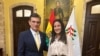 Nuevo presidente de Bolivia, Rodrigo Paz, recibe a Rosa María Payá 