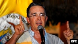 Foto de archivo del expresidente de Colombia, Álvaro Uribe Vélez. 