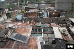 Destrozos causados por el ciclón Sandy en Santiago de Cuba, en 2012.