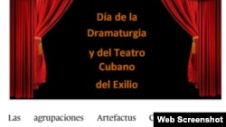 Día de la dramaturgia y el teatro cubano en el exilio.