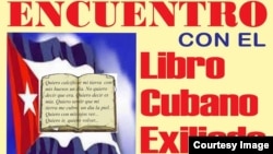 Afiche encuentro escritores cubanos exiliados