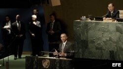 El presidente de EEUU Barack Obama, en Naciones Unidas (27 de septiembre, 2015).