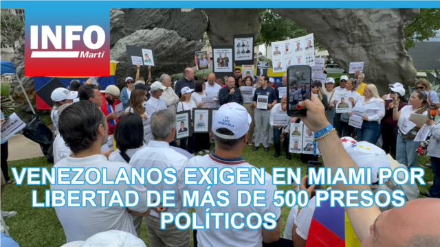 Venezolanos exigen en Miami por libertad de más de 500 presos políticos - mayo 03, 2026