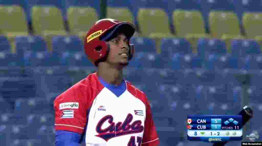 El infielder cubano Yurisbel Gracial García.