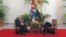 Miguel Díaz-Canel Bermúdez y Mohsen Bilal, enviado especial del mandatario sirio.