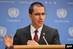 El ministro de Relaciones Exteriores de Venezuela, Jorge Arreaza.