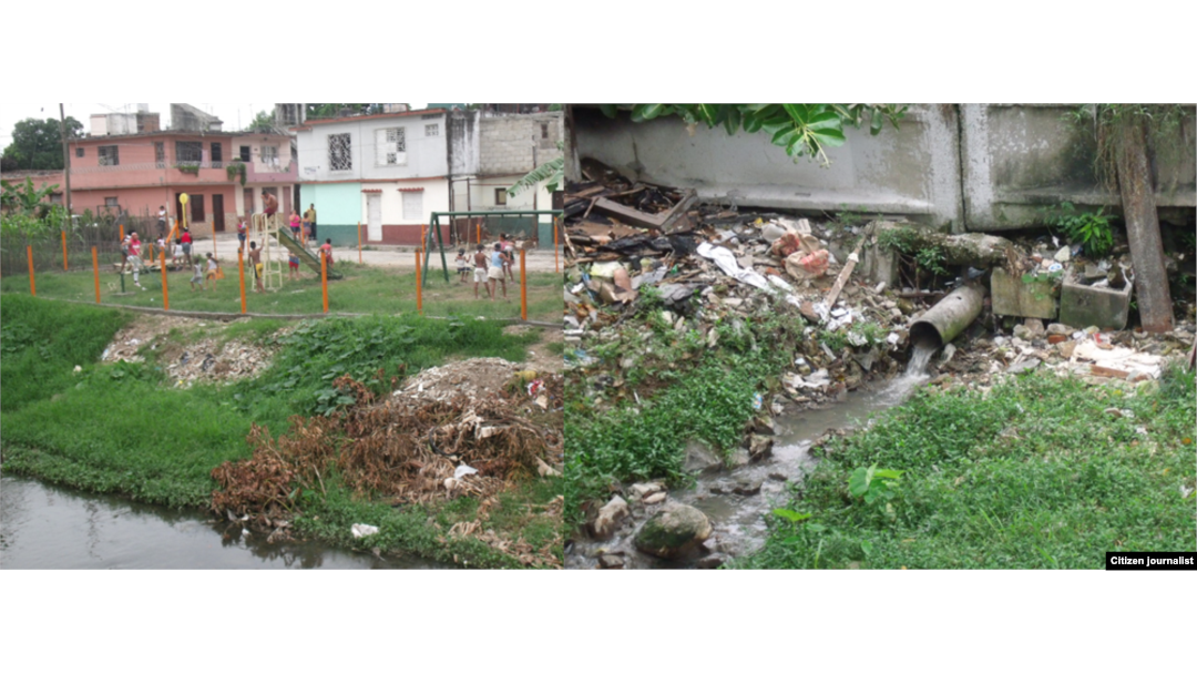 Combo con imágenes de ribera de Río Bélico en Santa Clara