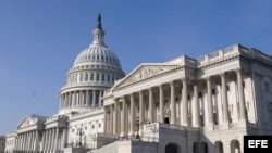 Vista del edificio del Capitolio en Washington, Estados Unidos, donde sesionan el Senado y la Cámara de Representantes 