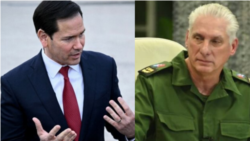 Secretario de Estado Marco Rubio / Gobernante cubano Miguel Díaz-Canel