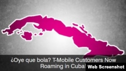 T-Mobile promociona su servicio de llamadas, mensajes y data bajo el roaming internacional en Cuba.