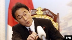El ministro japonés de Exteriores, Kishida Fumio.