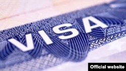 Documento de visa de Estados Unidos. 