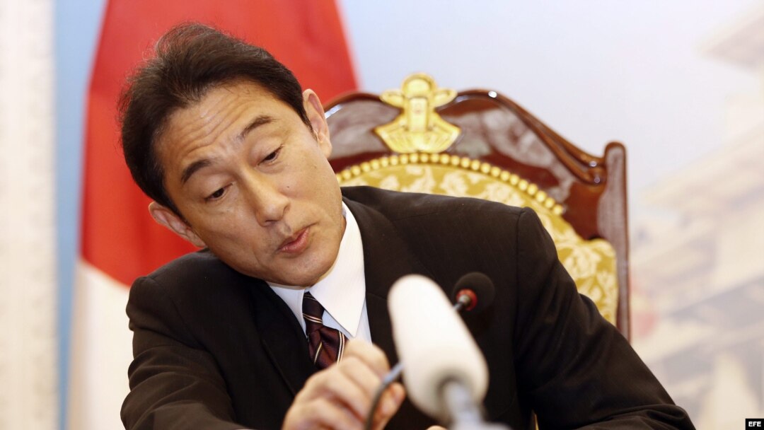 El ministro japonés de Exteriores, Kishida Fumio.