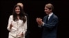 El expresidente del Gobierno y presidente de la Fundación FAES, José María Aznar, y Rosa María Payá durante la entrega el XIII Premio FAES de la Libertad, a 16 de octubre de 2026, en Madrid.