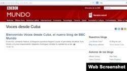 Voces desde Cuba, blog de BBC Mundo.