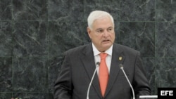 El presidente de Panamá, Ricardo Martinelli. 