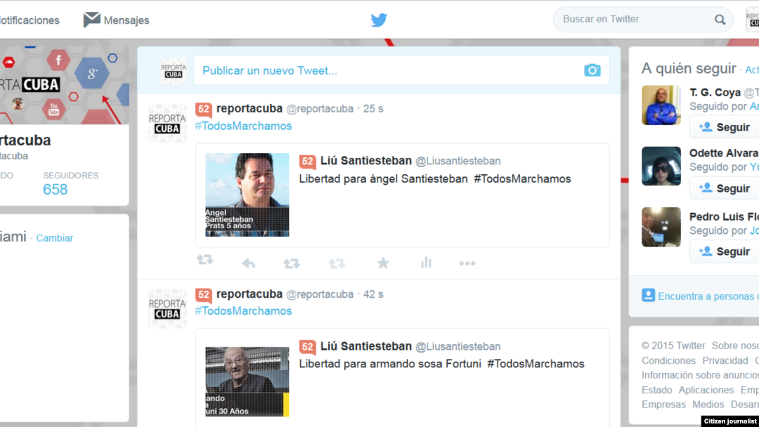 Reporta Cuba Tercer domingo consecutivo #TodosMarchamos es tendencia en redes.
