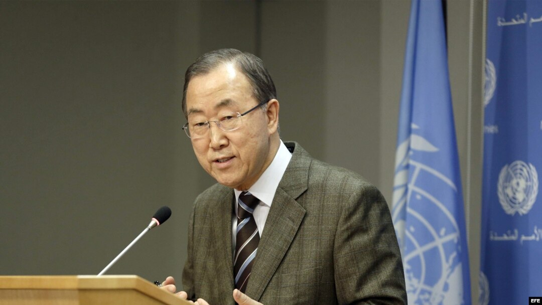 El secretario General de Naciones Unidas, Ban Ki-moon 