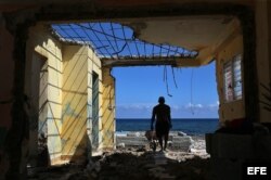 Cojímar, en La Habana, uno de los poblados dañados por el huracán Irma.
