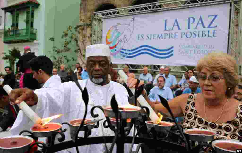 El acto contó con un mensaje del papa Francisco en favor de la convivencia pacífica y la tolerancia de religiosa.