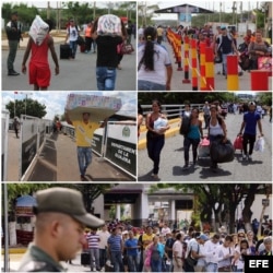 Cruce de frontera desde Venezuela hasta Colombia en primer día de apertura el 13 de agosto