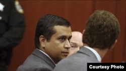 Zimmerman durante el juicio