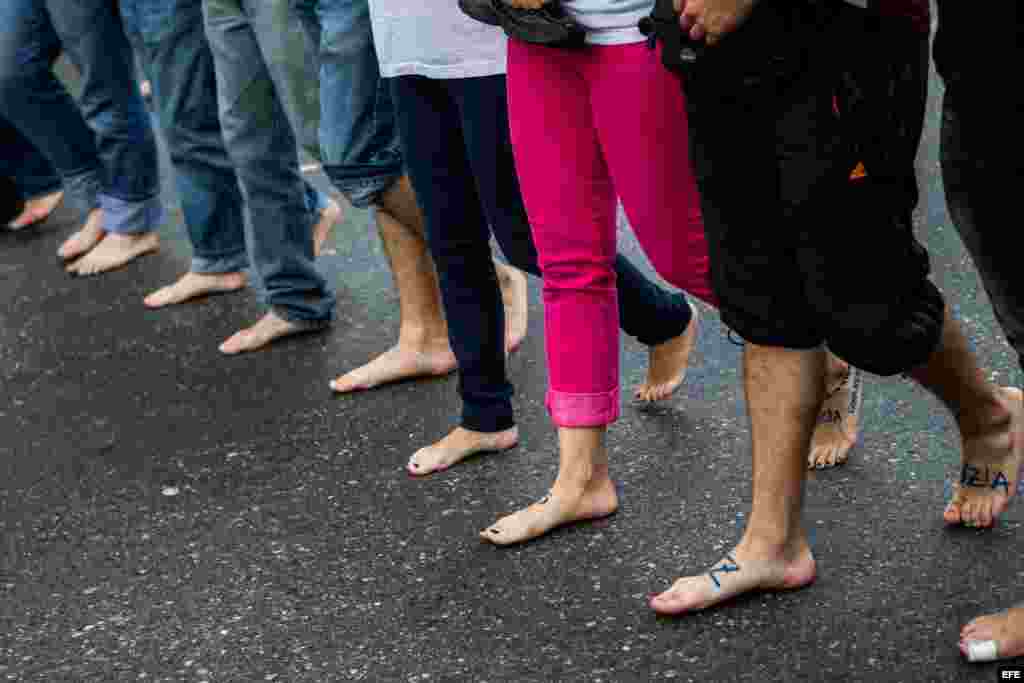 Protestas de pies descalzos