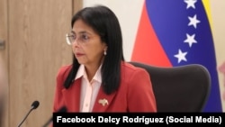 Delcy Rodríguez, presidenta encargada de Venezuela.