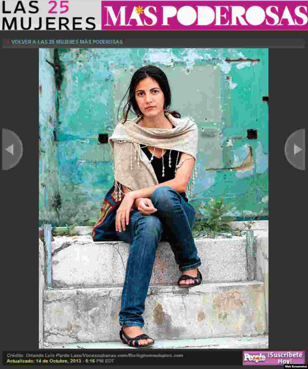 Rosa María Payá - en la revista People en Español. 