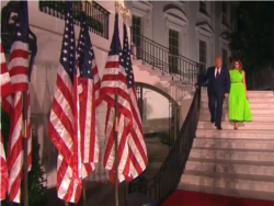 Donald Trump y Melania Trump en la Casa Blanca