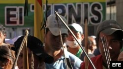 Indígenas piden diálogo directo con el presidente Evo Morales sobre sus demandas. 