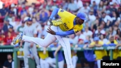 Aroldis Chapman consiguió su decimocuarto salvado de la temporada y posiblemente su último con el uniforme de Boston.