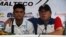 El cubano Rigoberto Medina (d) y el medallista olímpico guatemalteco Erik Barrondo (i). El COG rescindió el contrato al técnico caribeño, quien le otorgó la primera medalla en unas olimpiadas a este país centroamericano con Erick Barrondo en marcha.