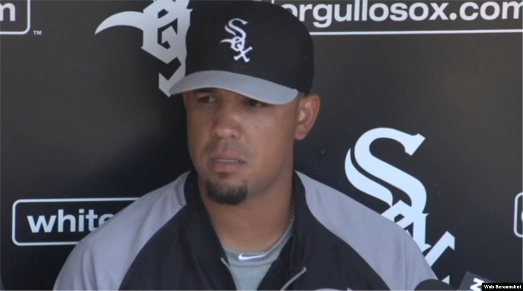 José "Pito" Abreu, primera base de los Medias Blancas de Chicago.