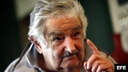 El presidente uruguayo José Mujica, en su residencia a las afuera de Montevideo. 