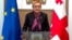 Tamar Beruchashvili, canciller de Georgia. 