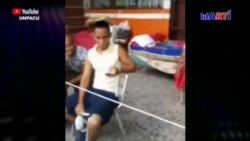 Familia habanera vive en la calle tras derrumbe del edificio donde vivían