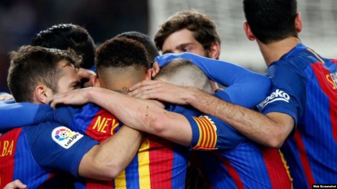 Jugadores del equipo Barcelona.