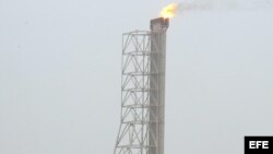 Imagen de un pozo petrolero en Qatar