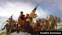 "Washington cruzando el Delaware" obra de Emanuel Gottlieb Leutze.