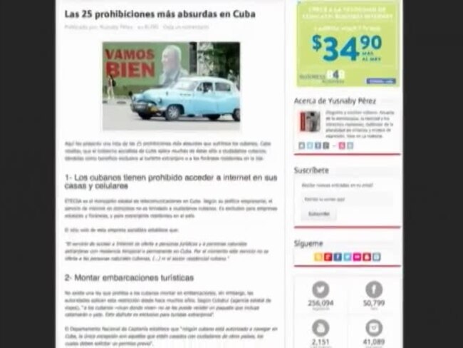 Bloguero cubano publica lista de prohibiciones absurdas
