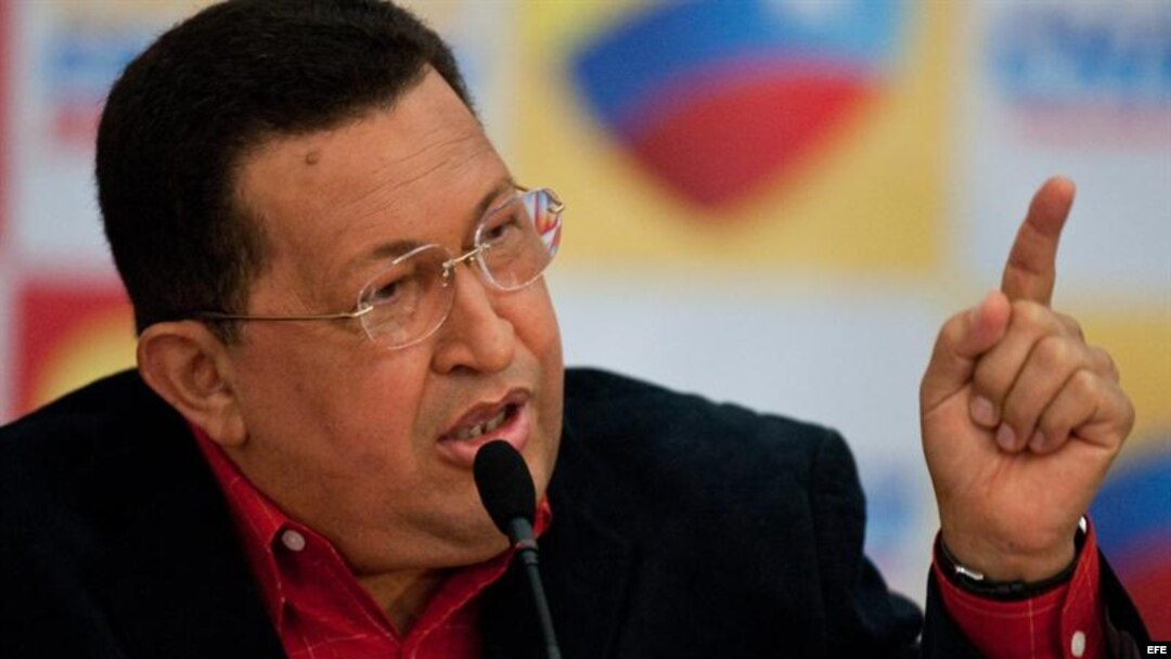 Fotografía de archivo del presidente Hugo Chávez. 