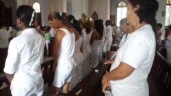 Damas de Blanco en Holguín lograron ir a misa dominical