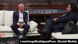 Jorge Rodríguez y Dinorah Figueras se reunieron el 18 de junio de 2026 en Caracas.
