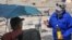 Escena en una calle de Nueva Gerona publicada por el periódico local "Victoria".