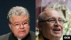 Una combinación de fotos del Padre José Conrado (EFE) y el cardenal Jaime Ortega (Reuters) 