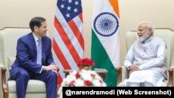 El secretario de Estado de EEUU, Marco Rubio, se reunió en Nueva Delhi con el primer ministro de la India, Narendra Modi.
