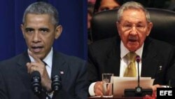 Obama y Raúl Castro. 