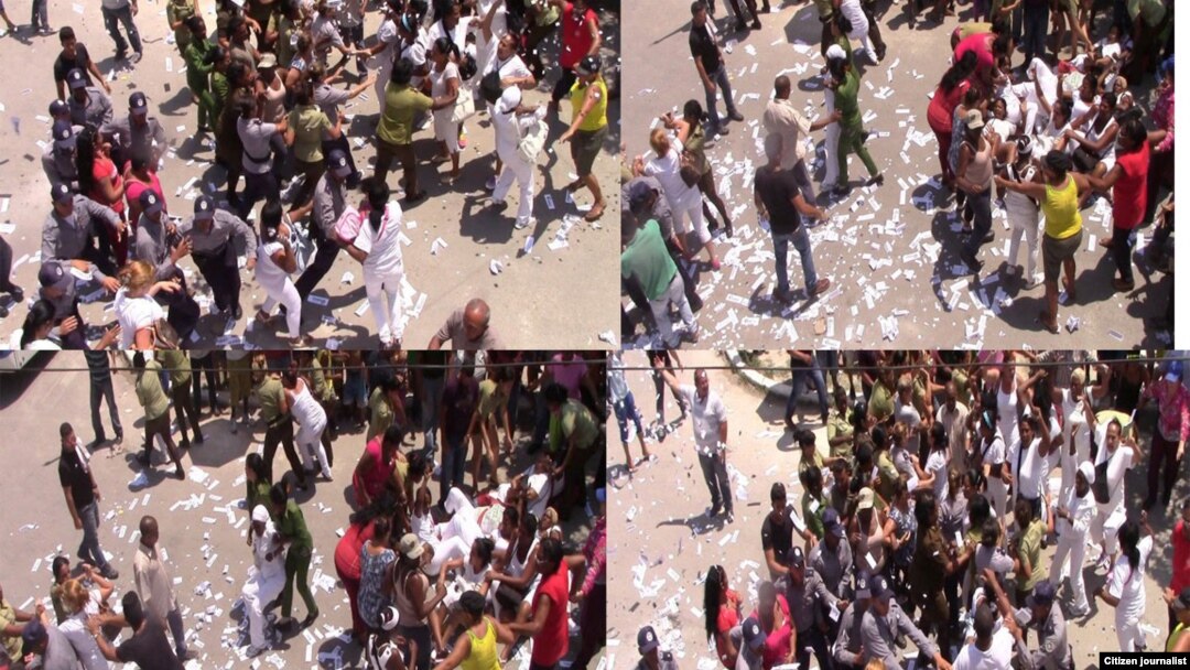 Por 54 domingos consecutivos las Damas de Blanco han sido víctimas de represión y actos de repudio.